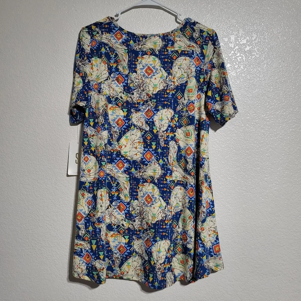 Disney Princesses Lularoe Perfect Tee‎ Shirt All Over Print Short Sleeves Top